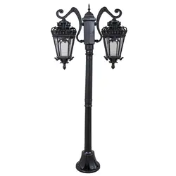 چراغ حیاطی پارکی پلاستیکی دوشاخه آرمیتا