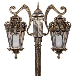 چراغ حیاطی پارکی پلاستیکی دوشاخه آرمیتا