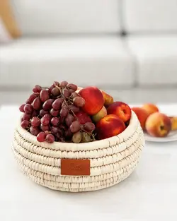 میوه خوری حصیری مدل تیوپی