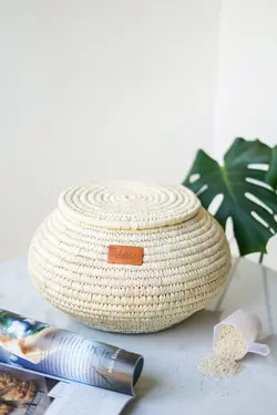 سطل برنج حصیری (ظرفیت 8تا10 کیلو)