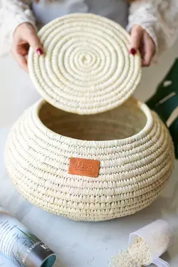 سطل برنج حصیری (ظرفیت 8تا10 کیلو)