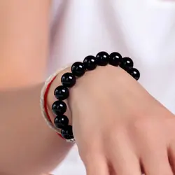 دستبند سنگ عقیق سیاه