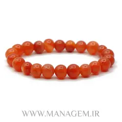 دستبند سنگ کارنلیان(عقیق یمنی)