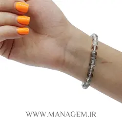 دستبند سنگ کوارتز فانتوم