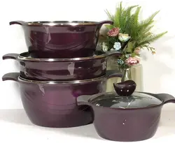 سرویس قابلمه 8 پارچ بادنجانی مونتیتی