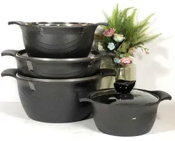 سرویس قابلمه 8 پارچ مشکی مونتینی