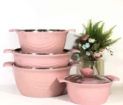 سرویس قابلمه 8 پارچ صورتی مونتینی