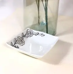 پیاله ماست گل برجسته چینی پردیس