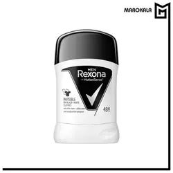 مام استیک ضد تعریق 48 ساعته مردانه رکسونا مدلINVISIBLE ON BLACK WHITE CLOTHESحجم 50 میلی لیتر - ماروکالا، فروش عمده محصولات آرایشی و بهداشتی