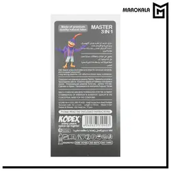 کاندوم تاخیری مدل مستر 3 در 1 کدکس بسته 12 عددی - ماروکالا