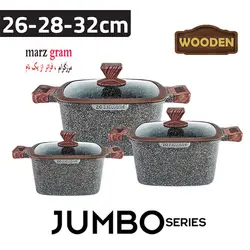 سرویس قابلمه گرانیتی 6 پارچه زیو Z-8350-32