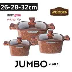 سرویس قابلمه گرانیتی 6 پارچه زیو Z-8350-32