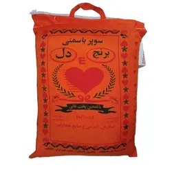 برنج سوپر باسماتی پاکستانی دل کیسه ده کیلویی
