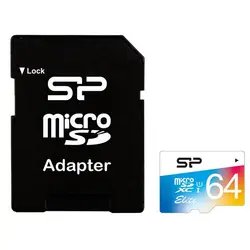 مموری میکرو  64G سیلیکون پاور کلاس 10 کالر سرعت ۸۵mb/s