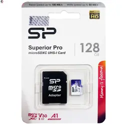 مموری میکرو 128G سیلیکون پاور کلاس 10 Superior pro