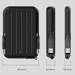 هارد اکسترنال سیلیکون پاور مدل آرمور A66 ظرفیت 2 ترابایت