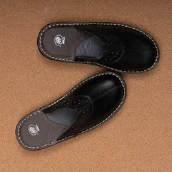 دمپایی جلو بسته چرمی مردانه آریدان کد 18196744