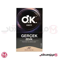 کاندوم مدل Gerçek Zevk برند OK بسته 12 عددی