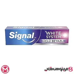 خمیر دندان سفید‌کننده سیگنال White System مدل Guclu Beyazlik حجم 75 میل