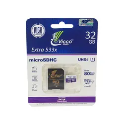 کارت حافظه Micro Vicco مدل SDHC UHS-I Extra 533X U1 ظرفیت 32GB