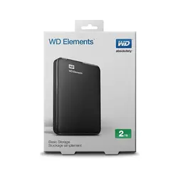 هارد اکسترنال وسترن دیجیتال مدل Elements ظرفیت 2 ترابایت مشکی - میهن شاپ