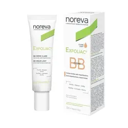 بی بی کرم اکتی پور اکسفولیاک نوروا روشن Noreva EXFOLIAC BB Light Cream Tinted 30ml