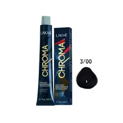 رنگ مو فاقد آمونیاک کروما لاکمه Lakme Chroma Ammonia Free Permanent Hair Color 3/00 60ml