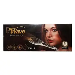 برس حرارتی صاف کننده مو پرو ویو ProWave Hair Straightening Brush 5112 box