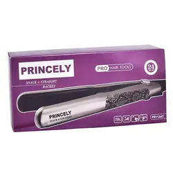 اتو موی پوست ماری طلایی پرینسلی  PRINCELY  Hair Straightener IRON PR113AT