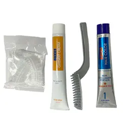 کیت رنگ موی مردانه حاوی کلاژن کراتین و روغن آرگان برند بکسوس BUXUS