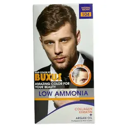 کیت رنگ موی مردانه حاوی کلاژن کراتین و روغن آرگان برند بکسوس BUXUS