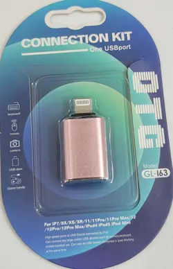تبدیل Connection Kit GL-163 OTG USB To Lightning
