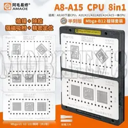 شابلون مگنتی CPU آیفون AMAOE MBGA-B12 (A8-A15 8in1)
