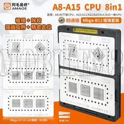 شابلون مگنتی CPU آیفون AMAOE MBGA-B12 (A8-A15 8in1)