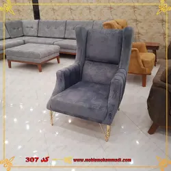 مبل چستر  لمسه دست پایه فلزی کد 307 ست 8 نفره