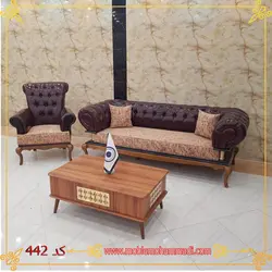 مبل چستر ست 7 نفره کد 442 لمسه دست