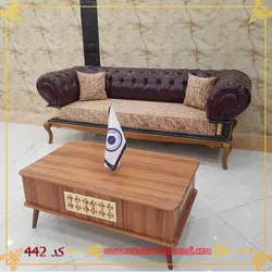 مبل چستر ست 7 نفره کد 442 لمسه دست