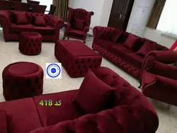 مبل راحتی چستر لمسه دست ست 7 نفره کد 418