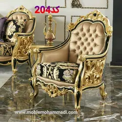 مبل کلاسیک کد 204 ست مبل 10 نفره