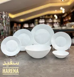 سرویس 26 پارچه گلدن اپال طرح سفید قالب Harena