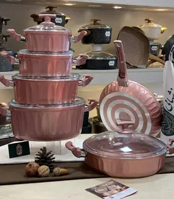 سرویس قابلمه گرانیتی 11پارچه الیپس اویز