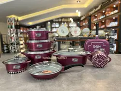 سرویس قابلمه گرانیتی 20 پارچه ایتالیا C ام جی اس MGS