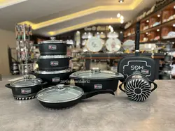 سرویس قابلمه گرانیتی 20 پارچه ایتالیا C ام جی اس MGS