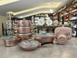 سرویس قابلمه گرانیتی 20 پارچه ایتالیا C ام جی اس MGS