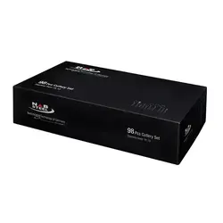 سرویس قاشق و چنگال ۹۸ پارچه ناب استیل طرح امپریال ساده با جعبه کادویی