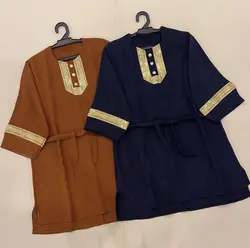 تونیک مانتویی اسپیرال یقه هندی