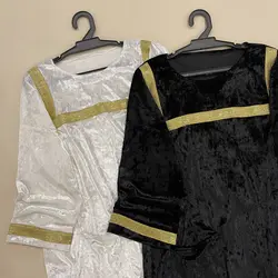 تونیک مخمل یقه هندی