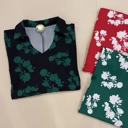 تونیک یقه شکاری طرح کاکتوس