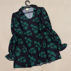 تونیک یقه شکاری طرح کاکتوس