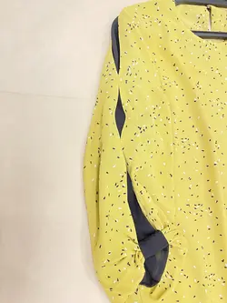 تونیک سایز بزرگ آستین تور طرح کنجد